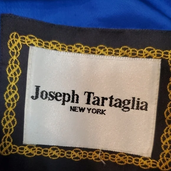 Joseph Tartaglia Vintage Black and Blue Windbreaker with Retro Graphic Design - Picture 2 of 13